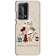 Рождественские Чехлы для Huawei P40 (VPrint) (Merry Christmas)