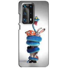 Силіконовий чохол з принтом Зоотрополіс для Huawei P40 – Змія Зоо
