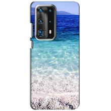 Силиконовый чехол с КАРТИНКАМИ лето для Huawei P40 (AlphaPrint) (Море)