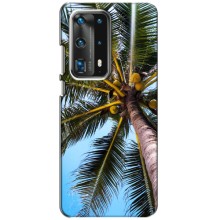 Силиконовый чехол с КАРТИНКАМИ лето для Huawei P40 (AlphaPrint) (Пальма)