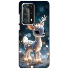 Яскравий чохол для Huawei P40 з Зимові Оленята – Блискуче оленятко