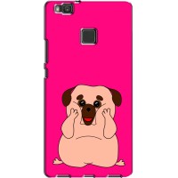 Чехол (ТПУ) Милые собачки для Huawei P9 Lite – Веселый Мопсик