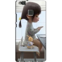 Девчачий Чехол для Huawei P9 Lite (Девочка с игрушкой)