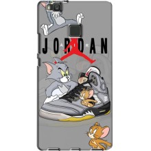 Силиконовый Чехол Nike Air Jordan на Хуавей П9 Лайт – Air Jordan