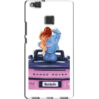 Силіконовый Чохол на Huawei P9 Lite з картинкой Модных девушек – Дівчина на машині