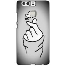 Чохол з принтом для Huawei P9 (AlphaPrint - Знак сердечка)