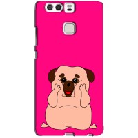 Чехол (ТПУ) Милые собачки для Huawei P9 – Веселый Мопсик