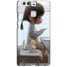 Девчачий Чехол для Huawei P9 (Девочка с игрушкой)