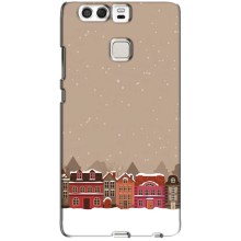 Новорічні, Святкові Чохли для Huawei P9 - 2024 год (Зимове місто)