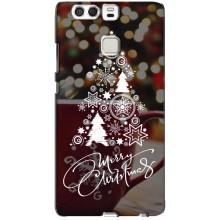 Різдвяні Чохли для Huawei P9 (VPrint) (Ялинка яскрава)