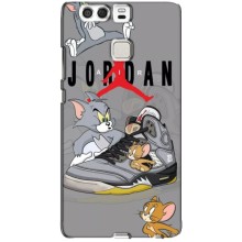 Силиконовый Чехол Nike Air Jordan на Хуавей П9 (Air Jordan)
