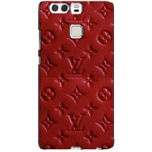 Текстурный Чехол Louis Vuitton для Хуавей П9 (Красный ЛВ)