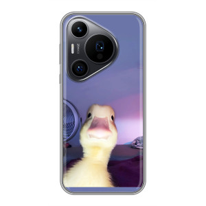Бампер с принтом Мемы для Huawei Pura 70 PRO – Утка