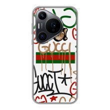 Брендновые Чехлы для Huawei Pura 70 PRO - (PREMIUMPrint) – Стиль GUUCI