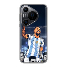 Чохли для Huawei Pura 70 PRO (Leo чемпіон) (AlphaPrint) (Мессі з кубком)