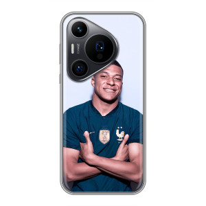 Чехол (TPU) с Футболистом на Huawei Pura 70 PRO – Мбаппешичка