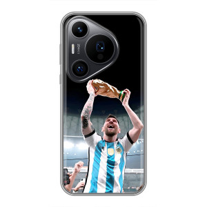 Чехлы Лео Месси Аргентина для Huawei Pura 70 PRO – Счастливый Месси
