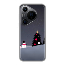 Чехлы на Новый Год Huawei Pura 70 PRO (Снеговички)