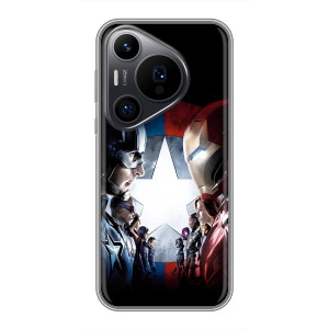 Чехлы с героями Марвел Huawei Pura 70 PRO (VPrint)