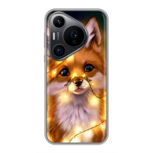 Чохли з картинкою Лисичка для Huawei Pura 70 PRO (VPrint) (Лисичка в гірляндах)