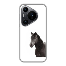 Чехлы с Лошадью дляHuawei Pura 70 PRO (VPrint) (Чорний кінь)