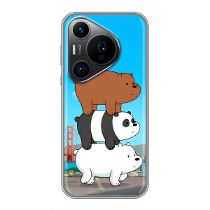 Чехлы с Пандами на Huawei Pura 70 PRO – Друзья