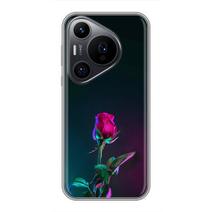 Чехлы с принтом Розочки для Huawei Pura 70 PRO – Ночная роза