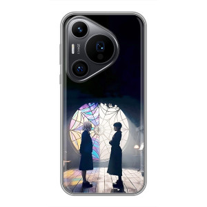 Чехлы с принтом Уэнсдей на Huawei Pura 70 PRO – Уэнсдей и Энди