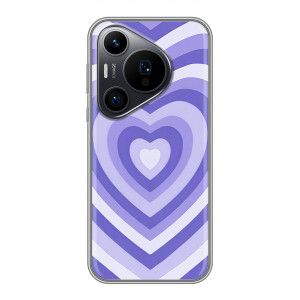 Чехлы с тематикой "Маленькие Сердечки" на Huawei Pura 70 PRO (Сердце фиолет)