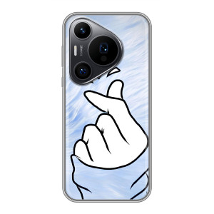 Чехлы (Знак сердечка) на Huawei Pura 70 PRO – Сердечка знак