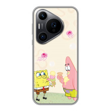 Чехол Губка Боб для Huawei Пура 70 ПРо (Патрик и Боб)