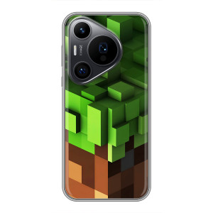 Чехол Майнкрафт на Huawei Pura 70 PRO (AlphaPrint) Minecraft