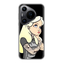 Чехол с печатью для Huawei Pura 70 PRO - (Мода) (AlphaPrint) (Девочка в тату)
