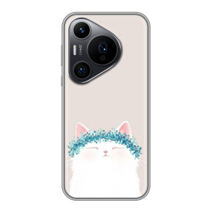 Чохол на тематику: Коти для Huawei Pura 70 PRO (Білий котик)