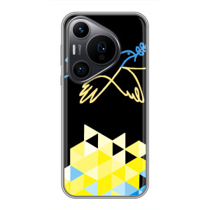 Чехол на Huawei Pura 70 PRO Украинский дизайн (Мир для Украины)