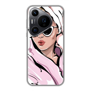 Чехол с картинкой Модные Девчонки Huawei Pura 70 PRO – Девушка в халате