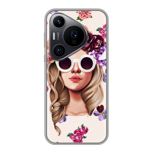 Чехол с картинкой Модные Девчонки Huawei Pura 70 PRO – Девушка в очках