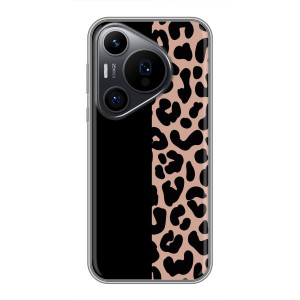 Чехол с леопардовым принтом на Huawei Pura 70 PRO – Леопардовый фон