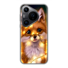 Чехол с Лисичкой для Huawei Pura 70 PRO – Новогодний лисенок