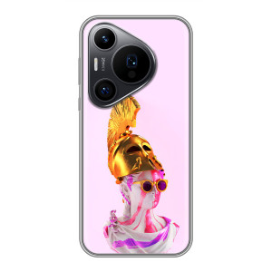 Чехол с Прикольным принтом на Huawei Pura 70 PRO (АРТ Статуя)