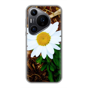 Чехол с ромашками на Huawei Pura 70 PRO – Белая ромашка