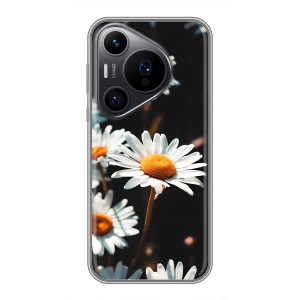 Чехол с ромашками на Huawei Pura 70 PRO – Белые ромашки