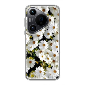 Чехол с ромашками на Huawei Pura 70 PRO – Рамка в ромашках