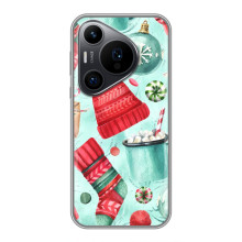 Чехол Санта Клаус для Huawei Pura 70 PRO – Одежда