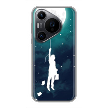 Чехол (ТПУ) с планетами на Huawei Pura 70 PRO