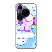 Чехол Unicorn на Huawei Pura 70 PRO – Радуга единорожка