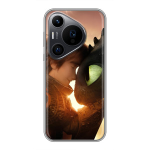Чехол дракон Беззубик для Huawei Pura 70 PRO – Беззубик и Иккинг