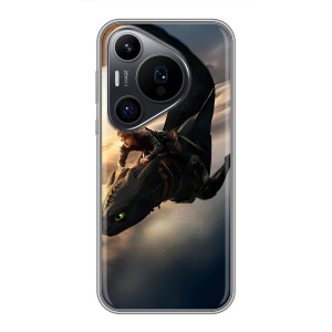 Чехол дракон Беззубик для Huawei Pura 70 PRO – Полет Беззубика