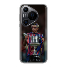 Чехол с футболистом Ламин Ямаль Huawei Pura 70 PRO – Ямал с кубком