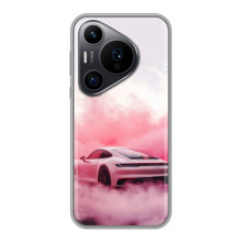Чохол з авто Порше для Huawei Pura 70 PRO – Рожевий Порше